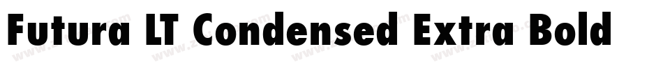 Futura LT Condensed Extra Bold Oblique字体转换